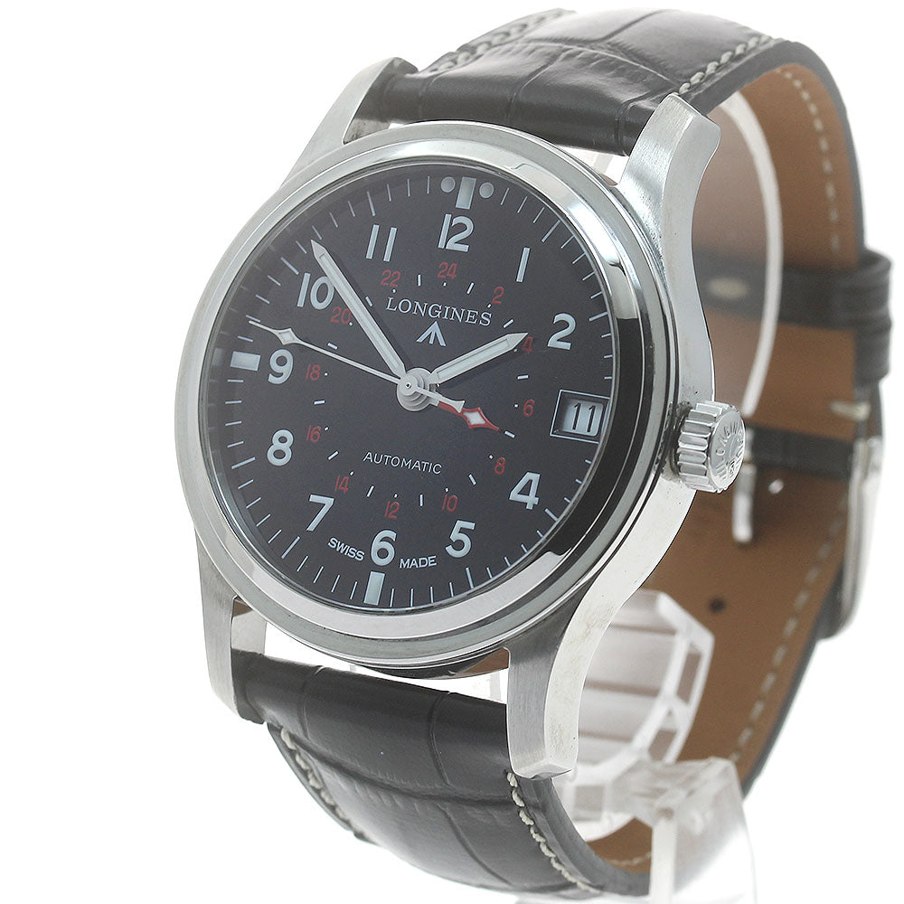 LONGINES Heritage Avigation L2.831.4 Date GMT Black Dial Automatic Men's_871620