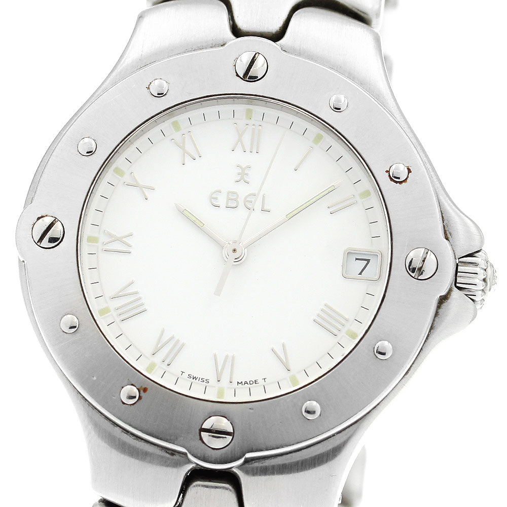 EBEL Sports wave E9187631 Date White Dial Quartz Men's Watch_871626