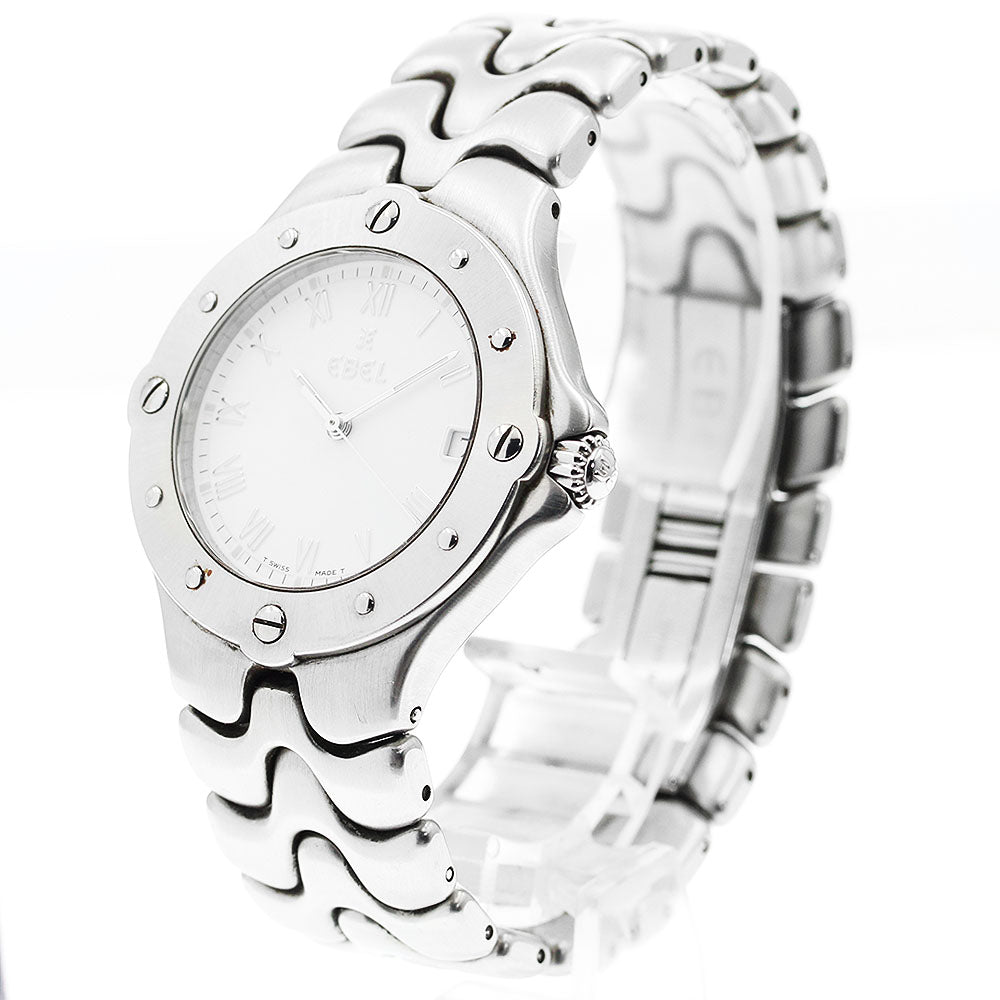 EBEL Sports wave E9187631 Date White Dial Quartz Men's Watch_871626