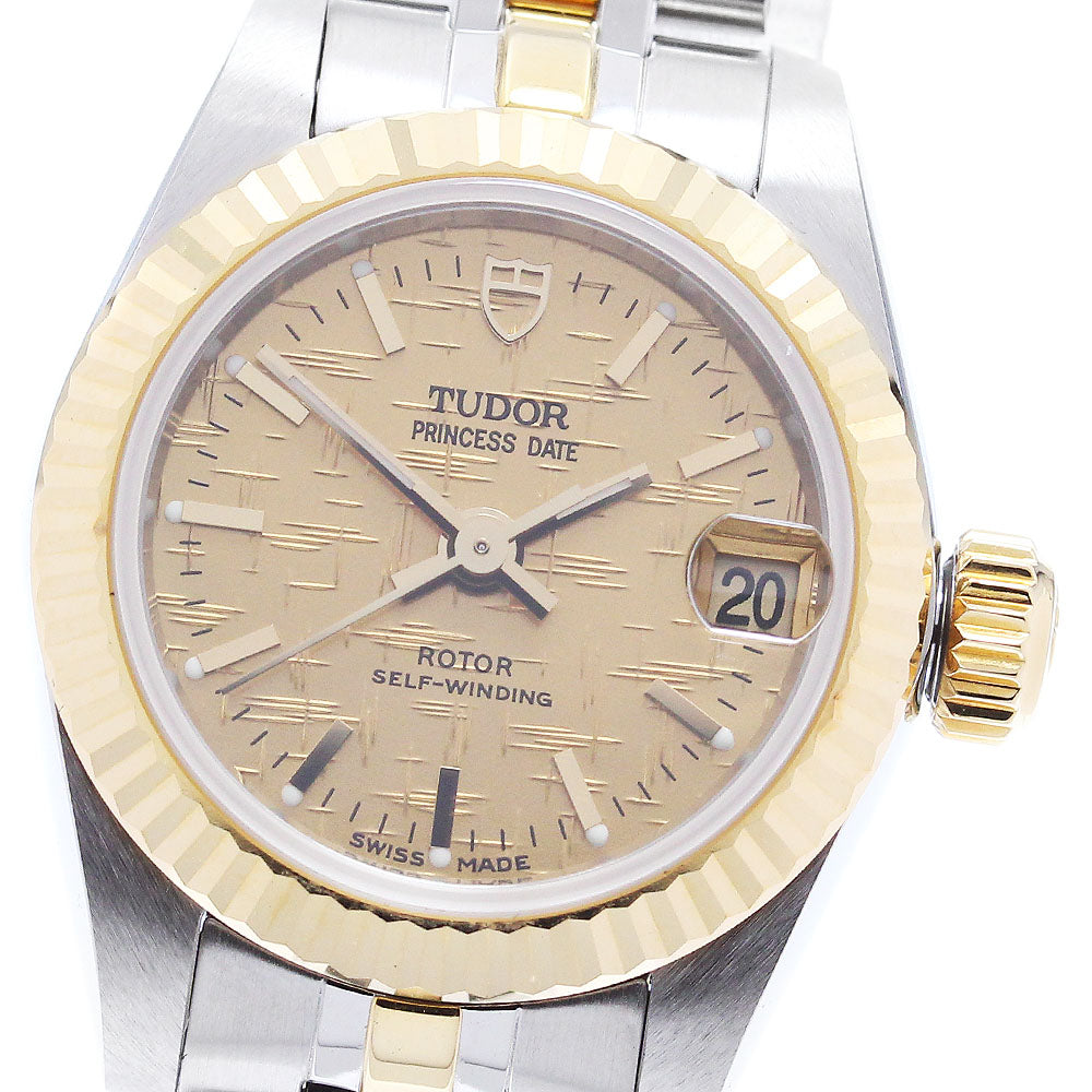 TUDOR Princess date 92513 YG2 tone gold Dial Automatic Ladies Watch_871627