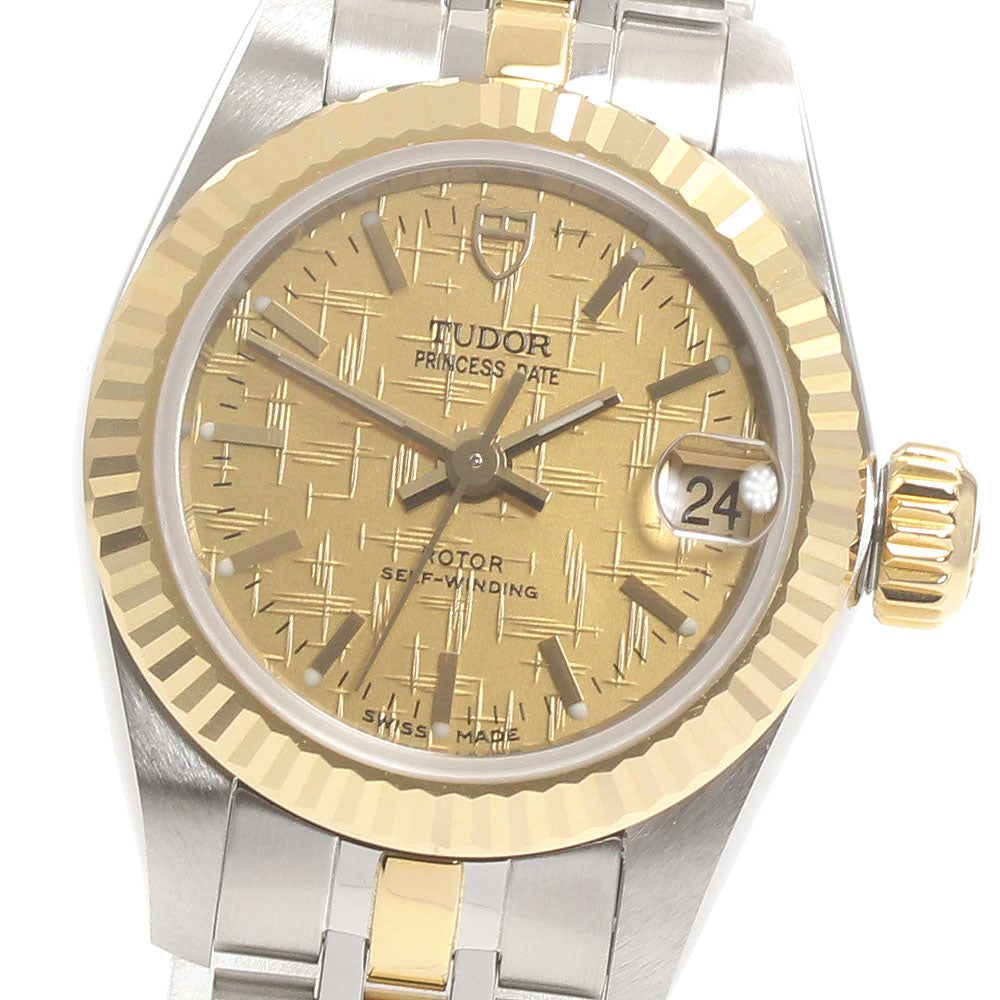 TUDOR Princess date 92513 YG2 tone gold Dial Automatic Ladies Watch_871628
