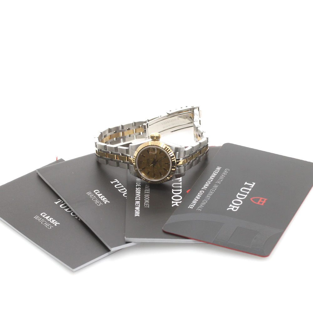 TUDOR Princess date 92513 YG2 tone gold Dial Automatic Ladies Watch_871628