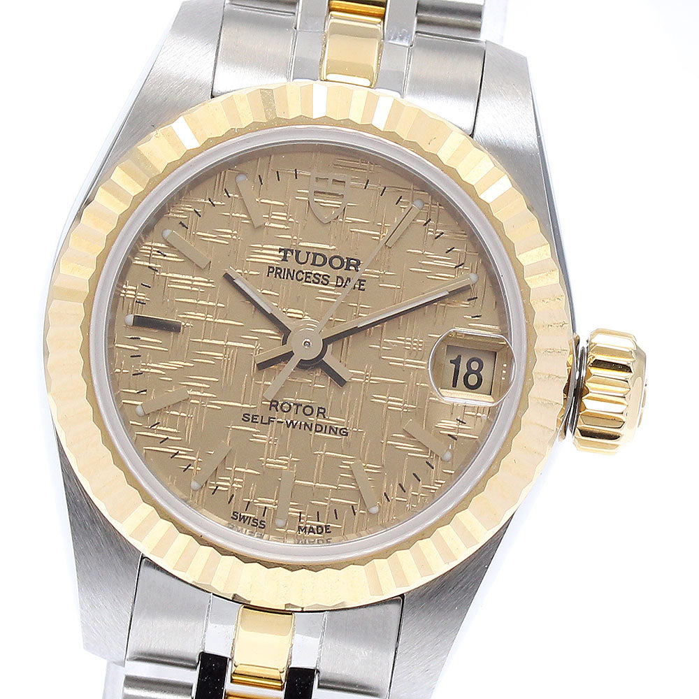 TUDOR Princess date 92513 YG bezel gold Dial Automatic Ladies Watch_871629