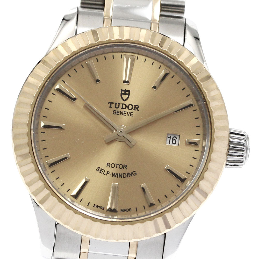 TUDOR style 12113 cal.2671 gold Dial Automatic Ladies Watch_871636