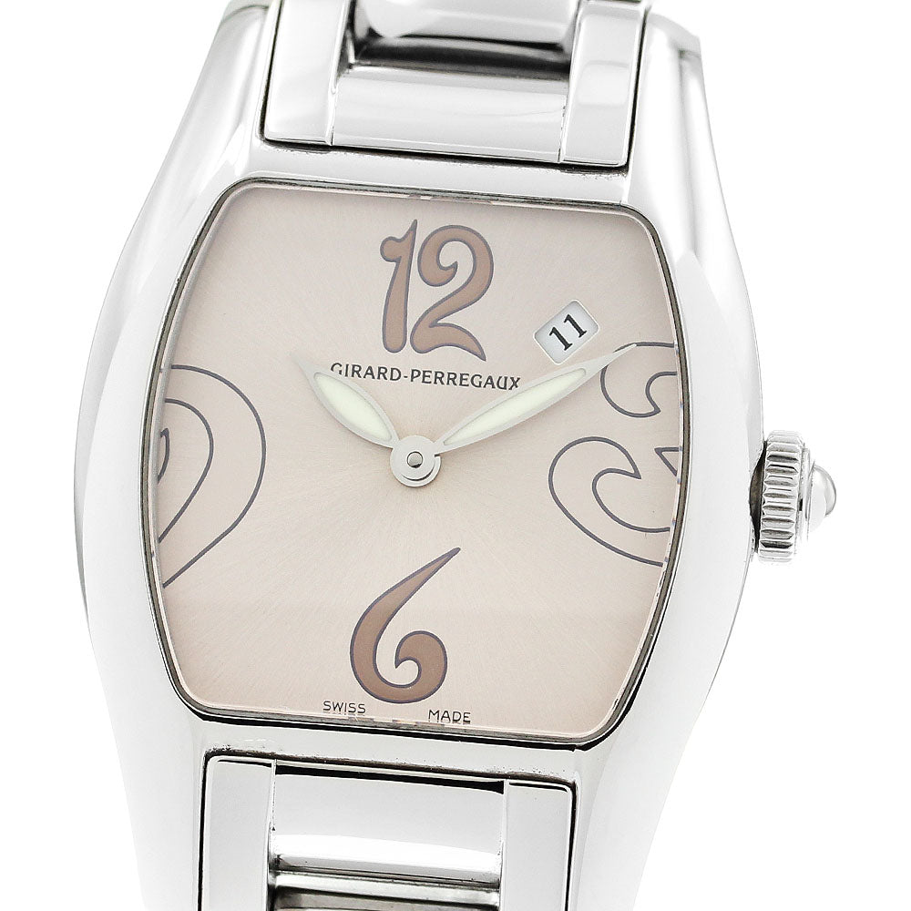 GIRARD PERREGAUX Richeville 2655 Date pink Dial Quartz Men's Watch_871643