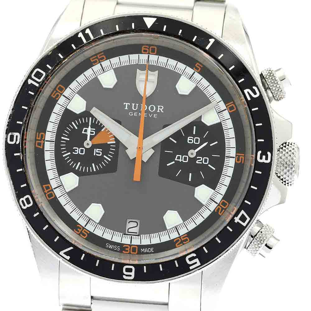 TUDOR Heritage Chrono 70330N Date Gray / black Dial Automatic Men's Watch_871644