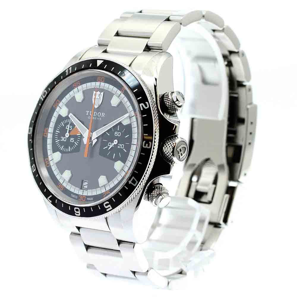 TUDOR Heritage Chrono 70330N Date Gray / black Dial Automatic Men's Watch_871644