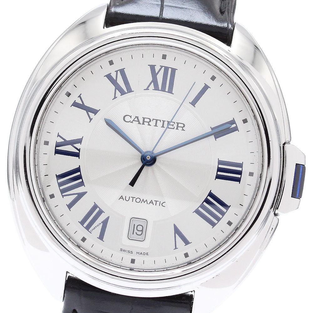 CARTIER Cres de Cartier WSCL0018 Date Silver Dial Automatic Men's Watch_871646