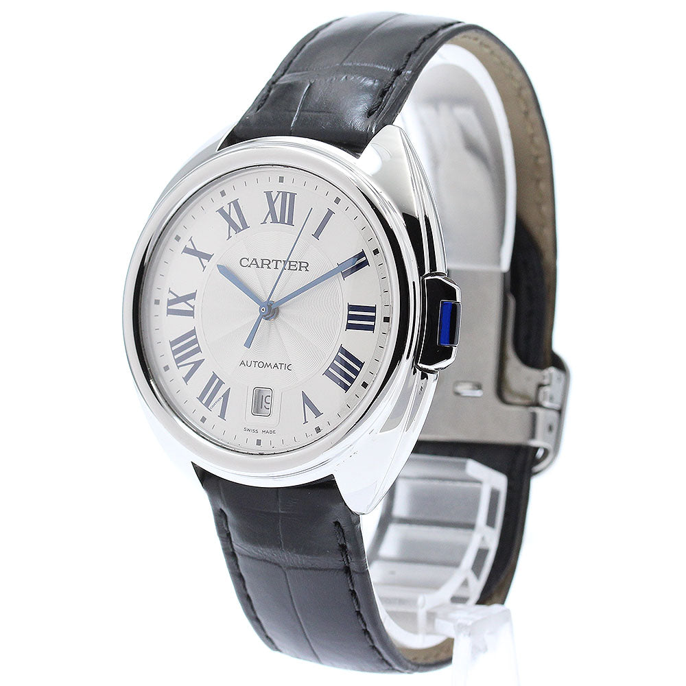 CARTIER Cres de Cartier WSCL0018 Date Silver Dial Automatic Men's Watch_871646