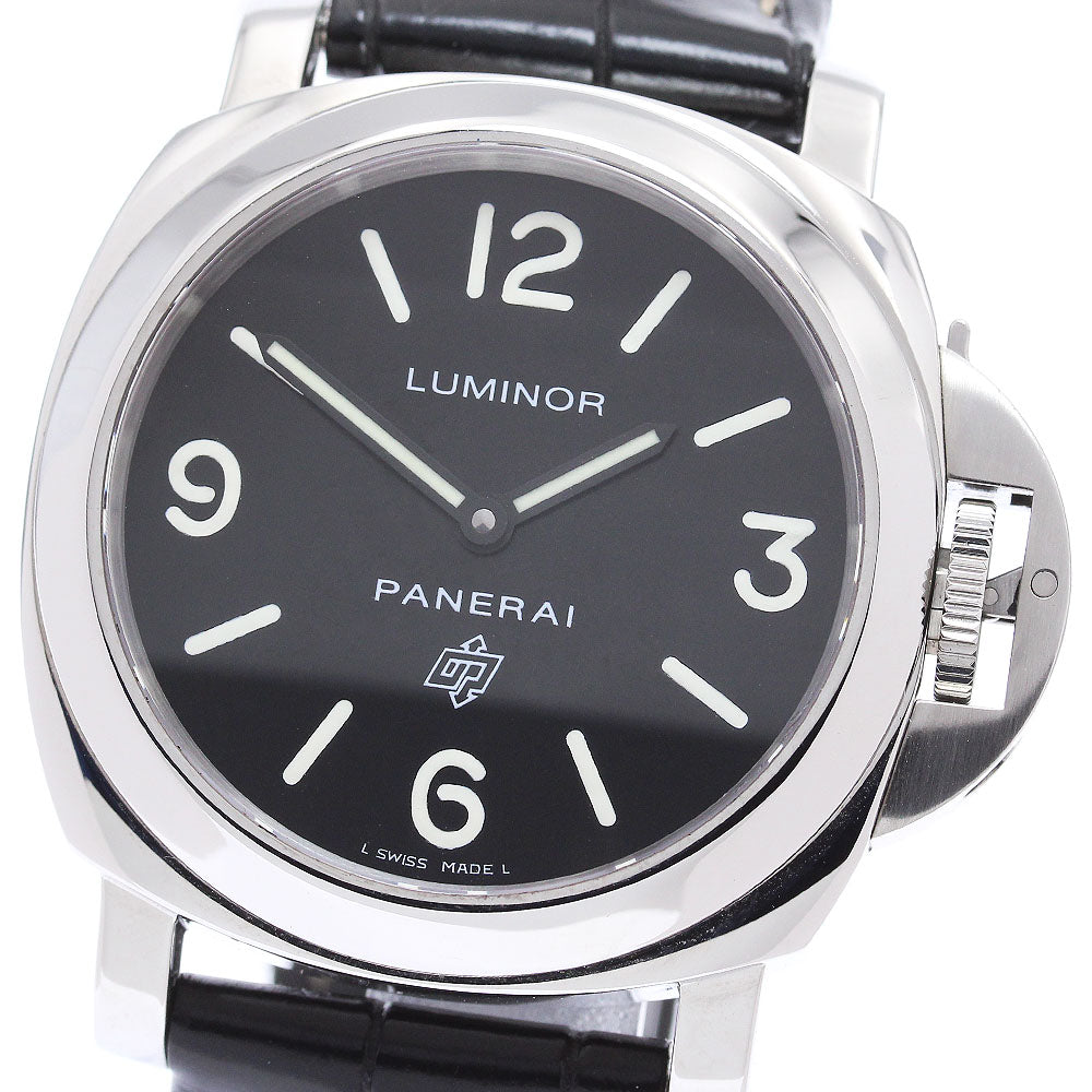 PANERAI Luminor base logo PAM00000 black Dial Hand Winding Men's Watch_871657