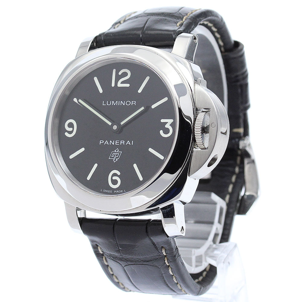 PANERAI Luminor base logo PAM00000 black Dial Hand Winding Men's Watch_871657