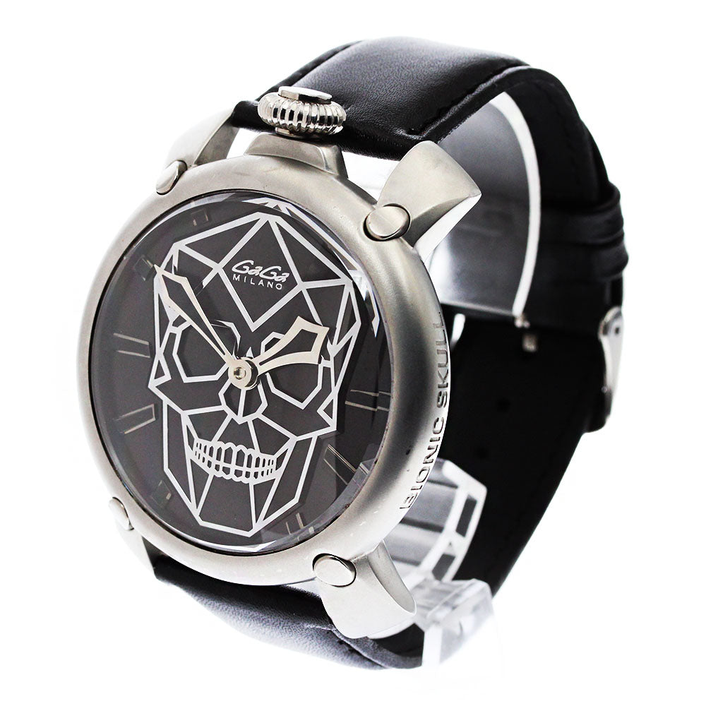 GaGa MILANO Manuale48 Bionic Skull 5069 black Dial Hand Winding Men's_871664