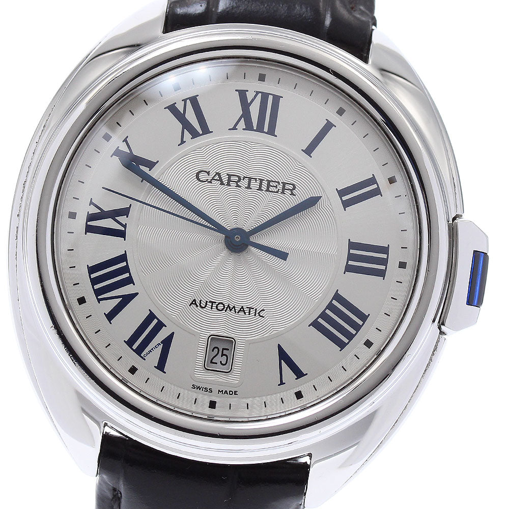 CARTIER Cres de Cartier WSCL0018 Date Silver Dial Automatic Men's Watch_871667