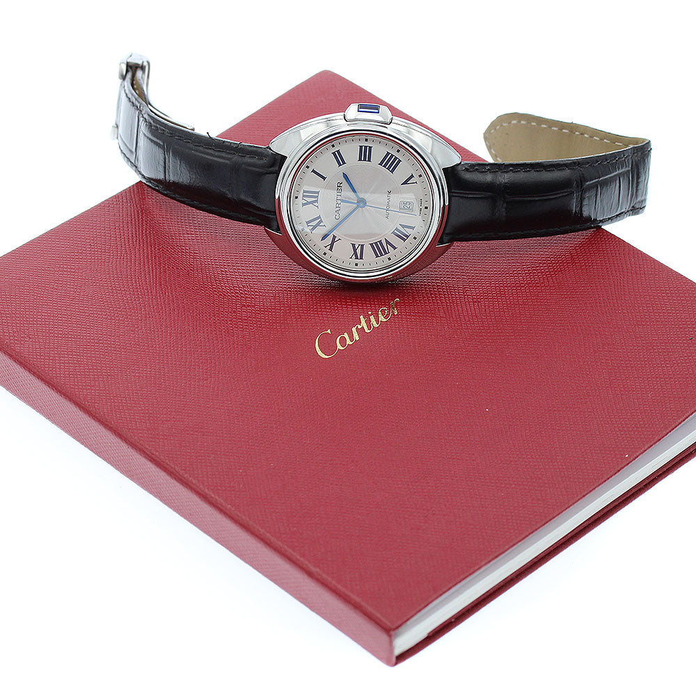 CARTIER Cres de Cartier WSCL0018 Date Silver Dial Automatic Men's Watch_871667
