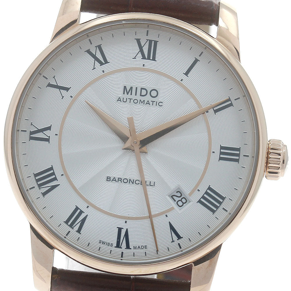 MIDO Baroncelli 8600B Date Silver Dial Automatic Men's Watch_871671