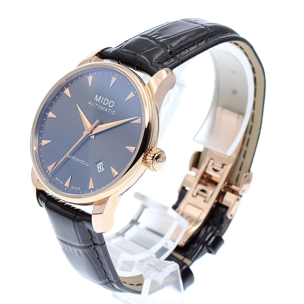 MIDO Baroncelli M86003134 Date Gray Dial Automatic Men's Watch_871672