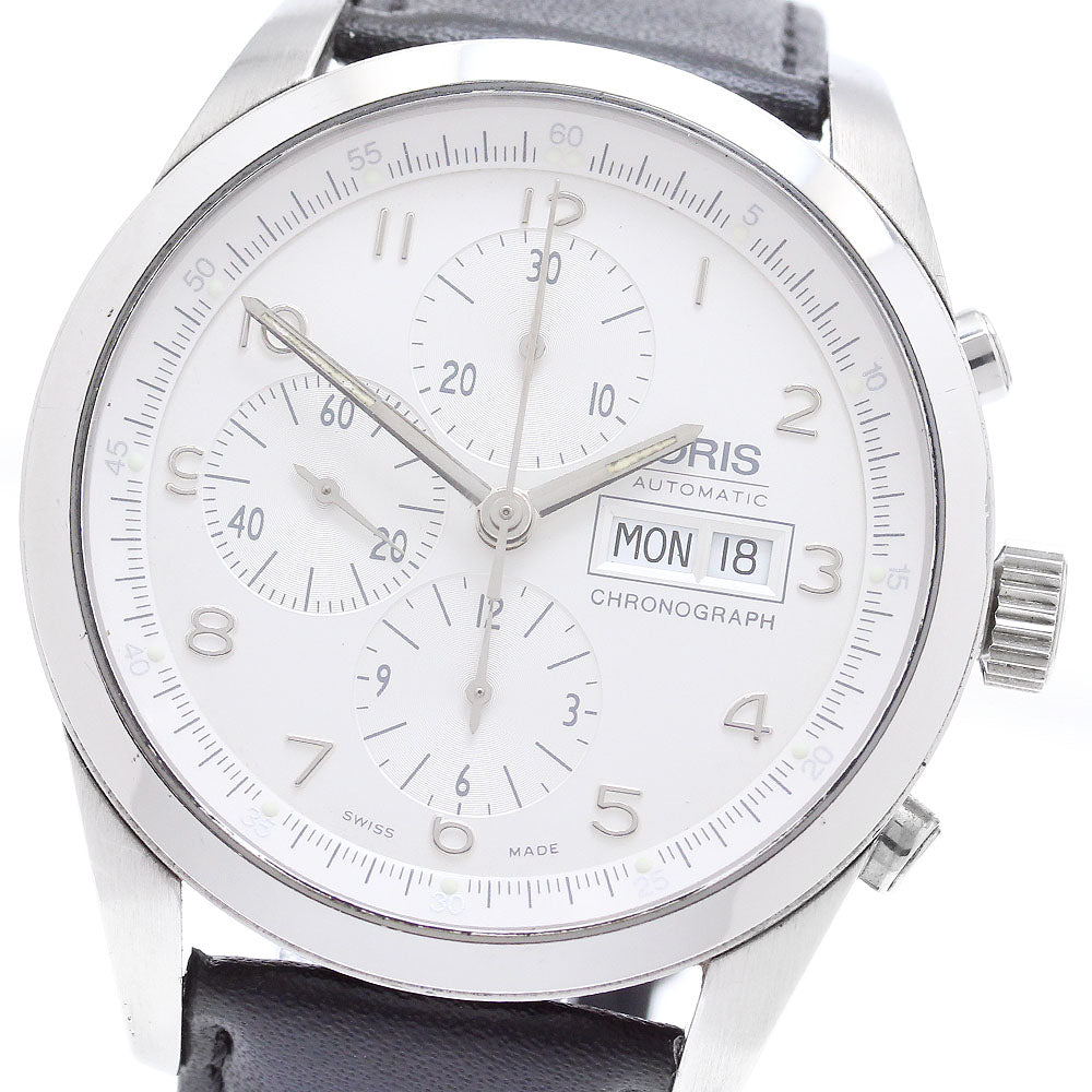 ORIS Classic XXL 7515 Chronograph Silver Dial Automatic Men's Watch_871683