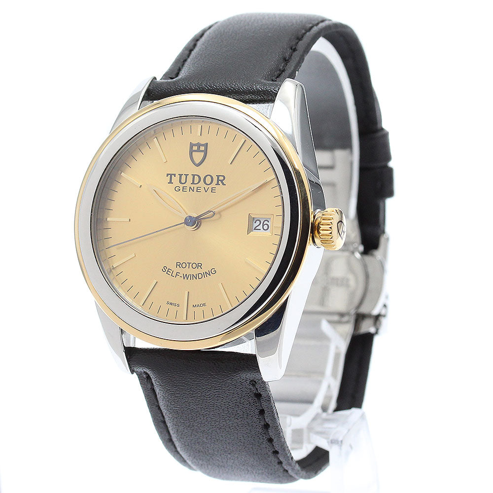 TUDOR Glamor date 55003 YG bezel gold Dial Automatic Men's Watch_871688