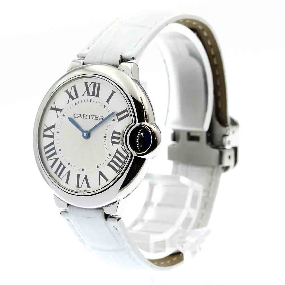 CARTIER Baron blue W6920087 Silver Dial Quartz Men's Watch_871690