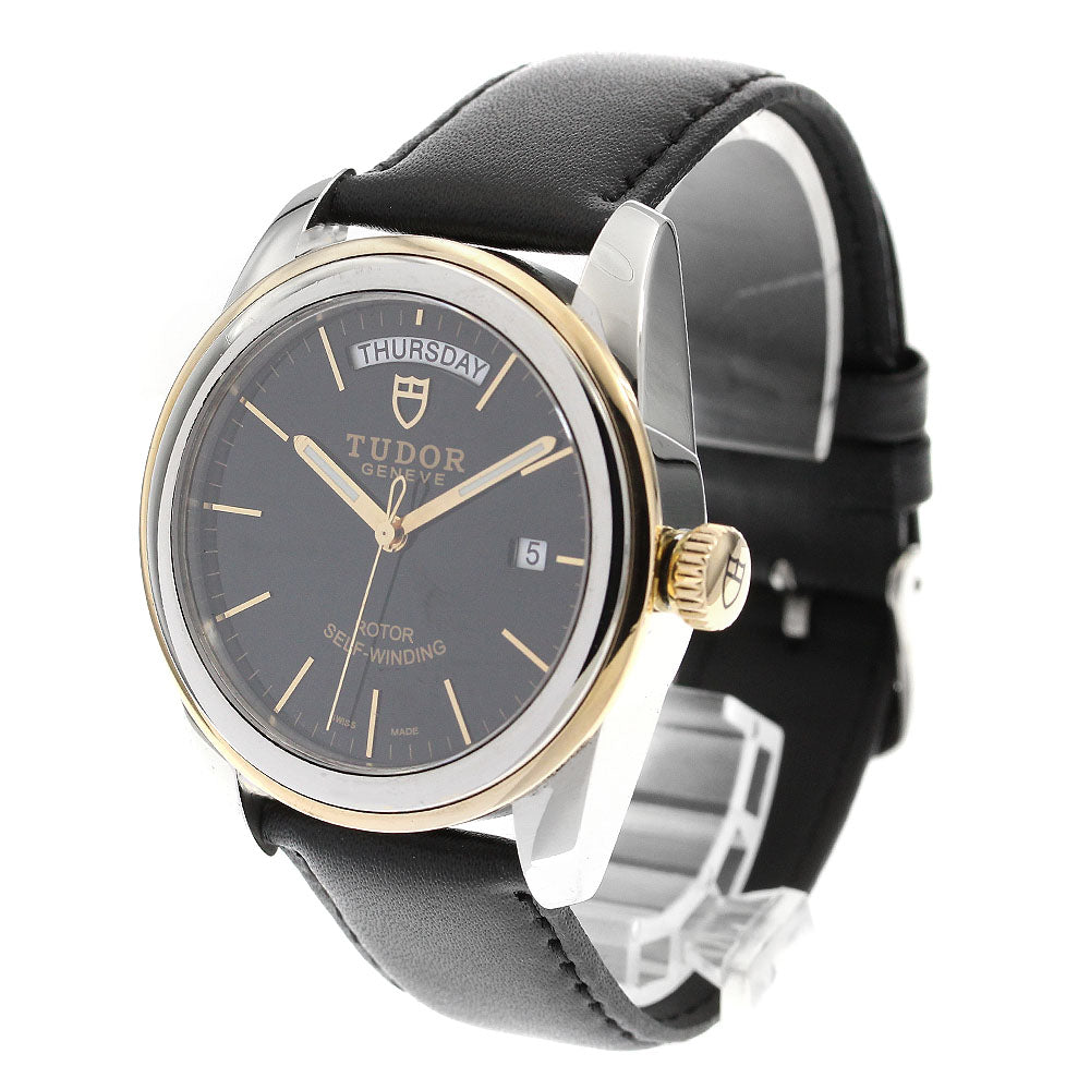 TUDOR Glamor Date Day 56003 black Dial Automatic Men's Watch_871691