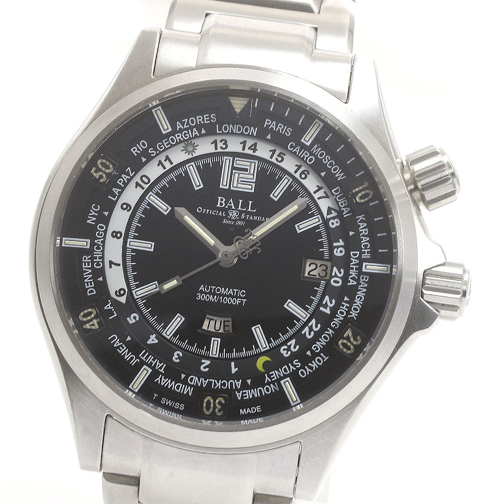 BALL WATCH Engineer Master II Diver World Time DG2022A-SA-BK AT Men's_871694