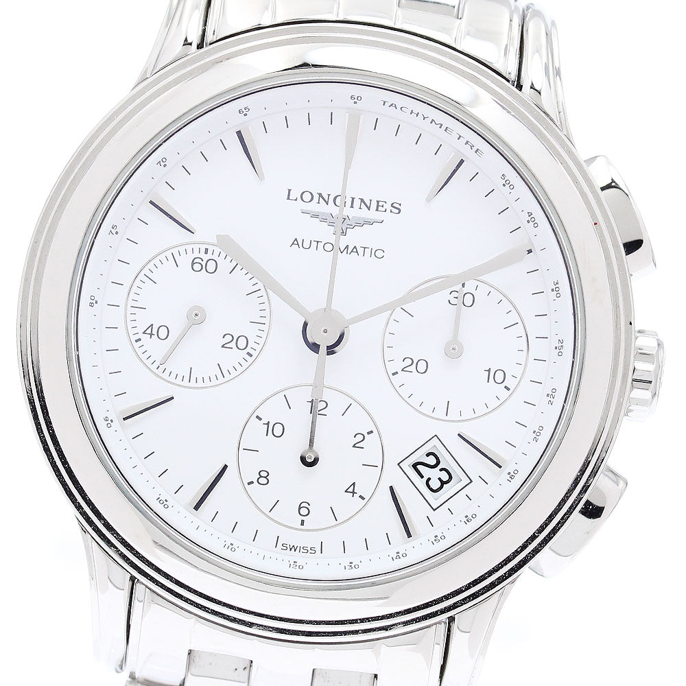 LONGINES Flagship L4.803.4 Chronograph white Dial Automatic Men's Watch_871700