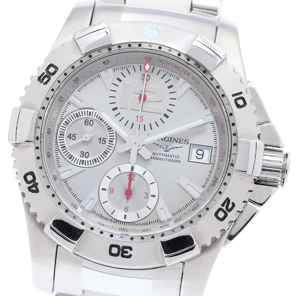 LONGINES Hydro Conquest L3.651.4 Chronograph Silver Dial Automatic Men's_871706
