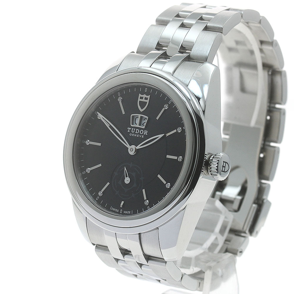 TUDOR Glamour 57000 Double date Silver Dial Automatic Men's Watch_871708