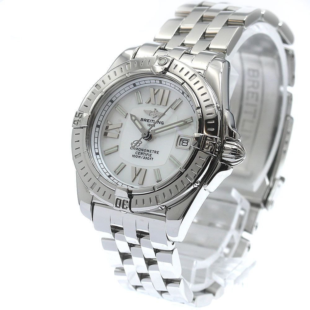 BREITLING Galactic 32 A71356 White shell Dial Quartz Ladies Watch_871709