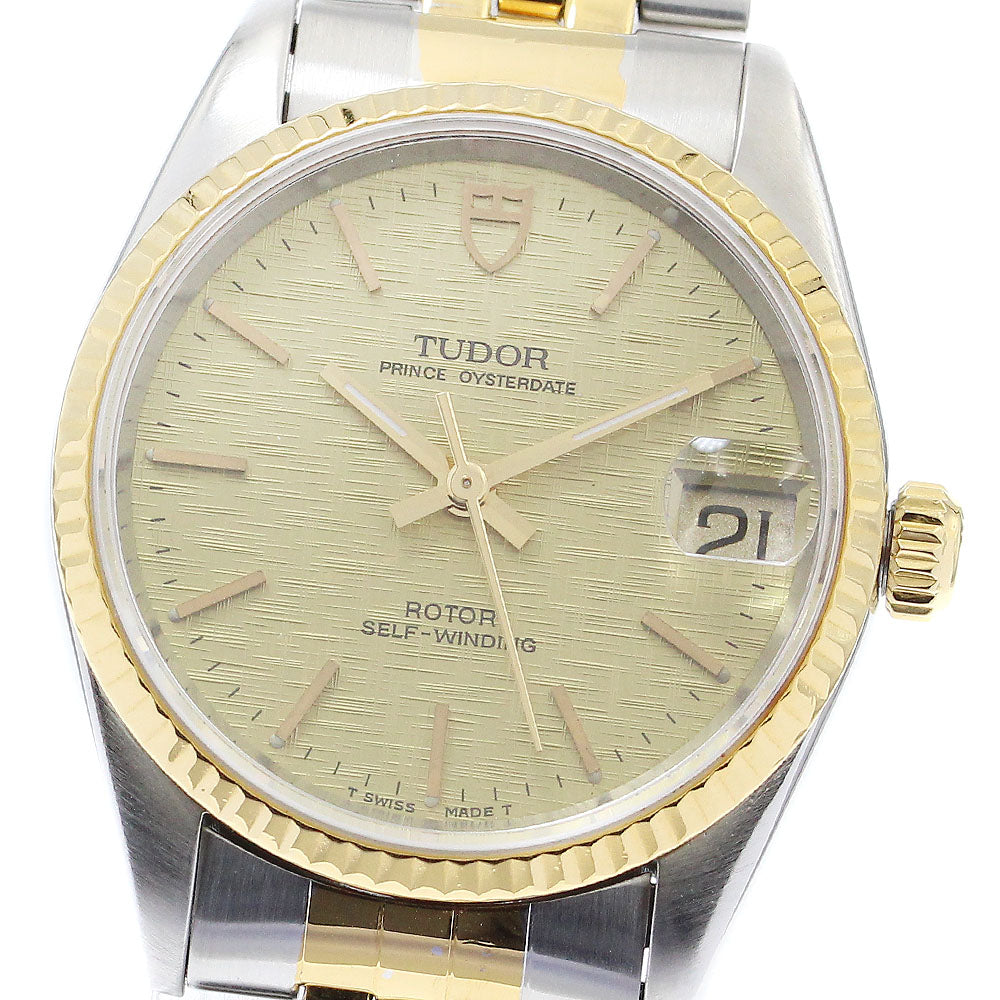 TUDOR Prince Oyster Date 72033 Cal.2824-2 gold Dial Automatic Boy's Watch_871711
