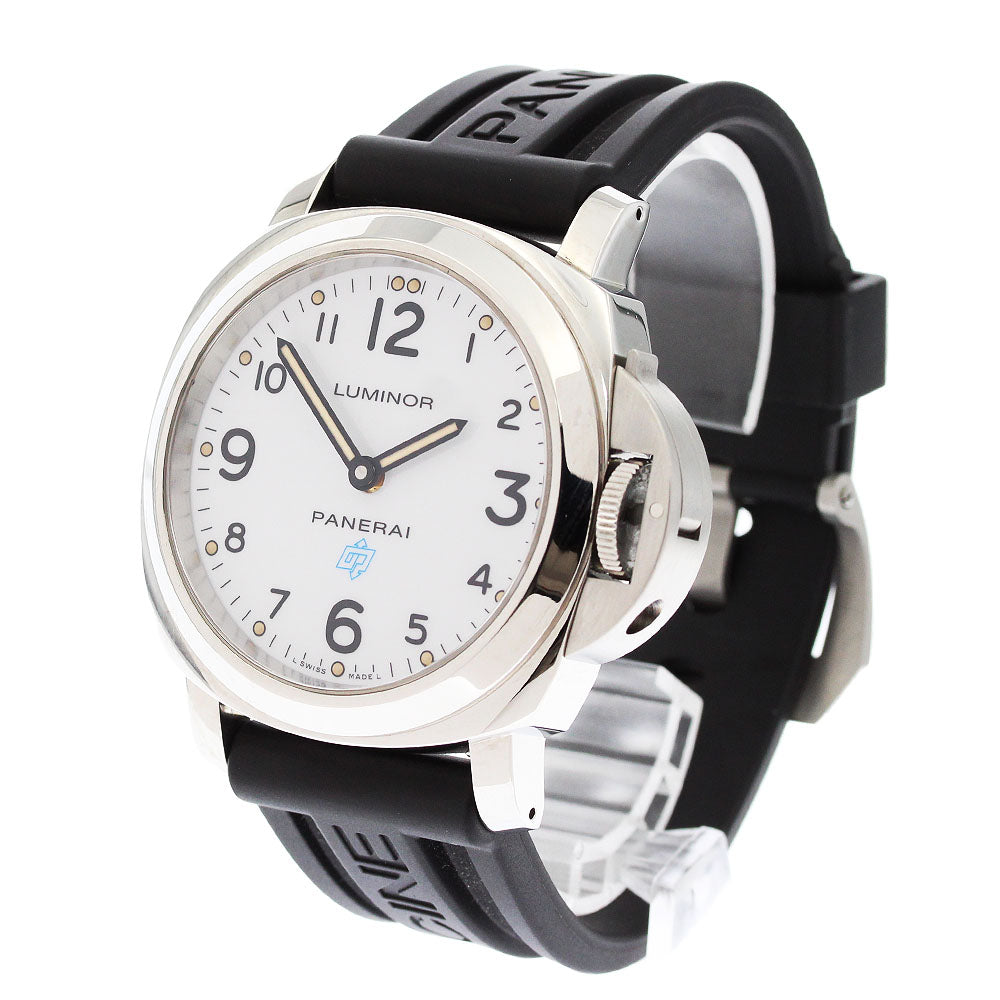 PANERAI Base Logo Acciaio PAM00630 white Dial Hand Winding Men's Watch_871719