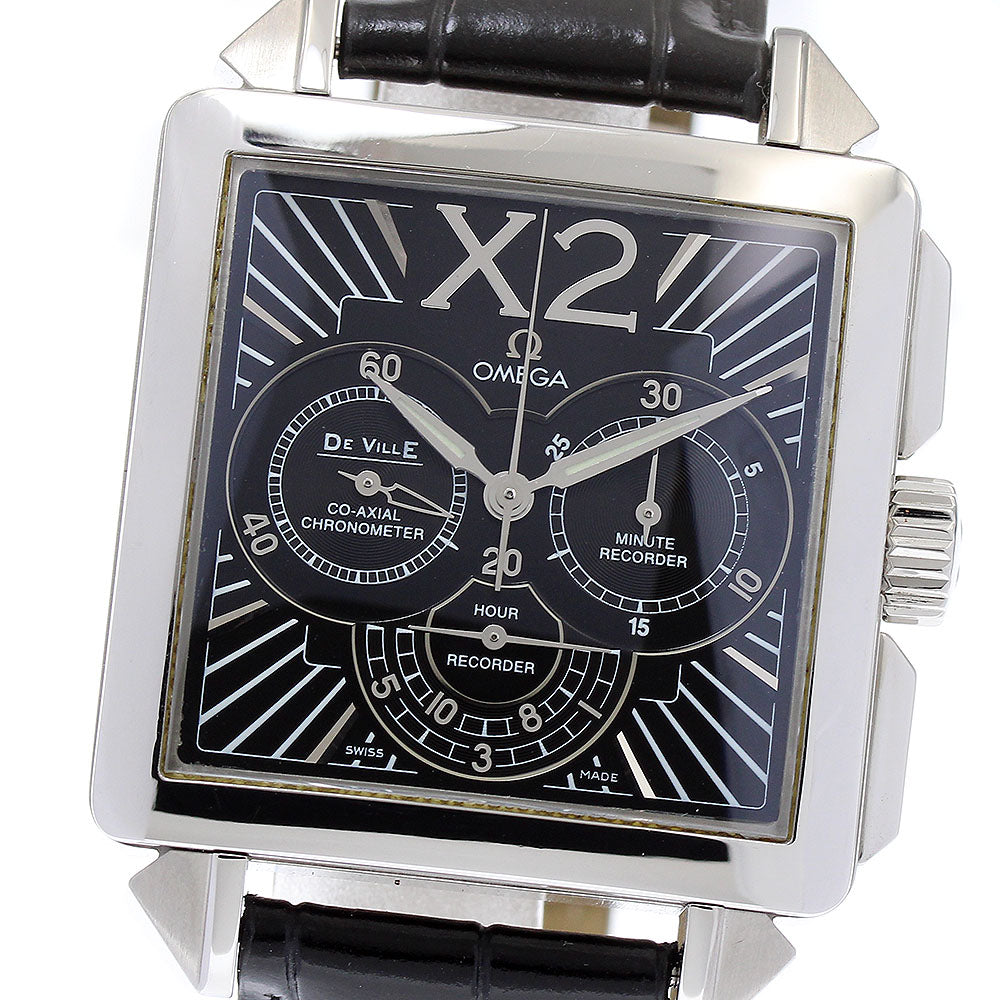 OMEGA De Ville X2 423.13.37.50.01.001 Co-Axial Chronograph black Dial Automatic Men's Watch_871725