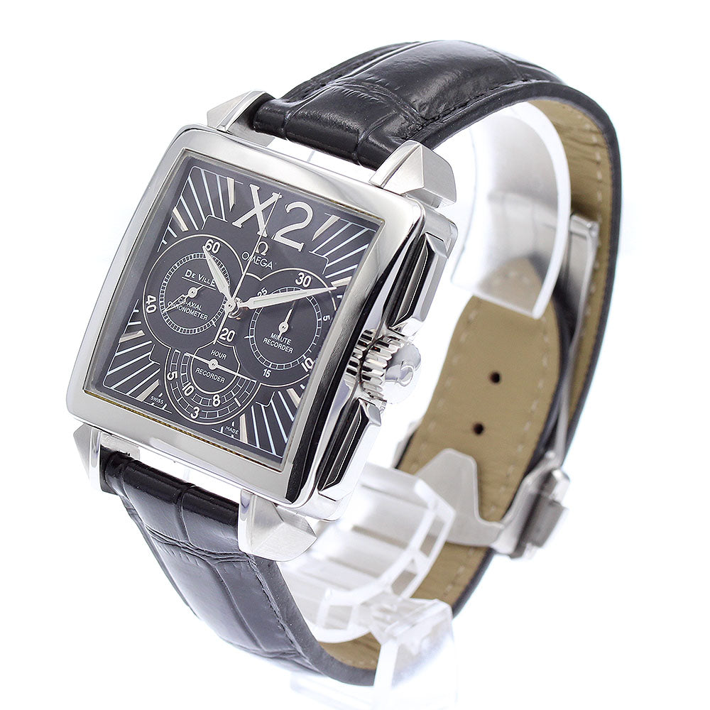OMEGA De Ville X2 423.13.37.50.01.001 Co-Axial Chronograph black Dial Automatic Men's Watch_871725