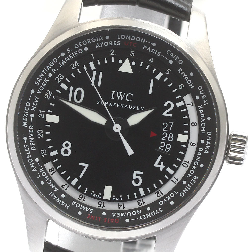 IWC SCHAFFHAUSEN Pilot watch world timer IW326201 Date Automatic Men's _871735