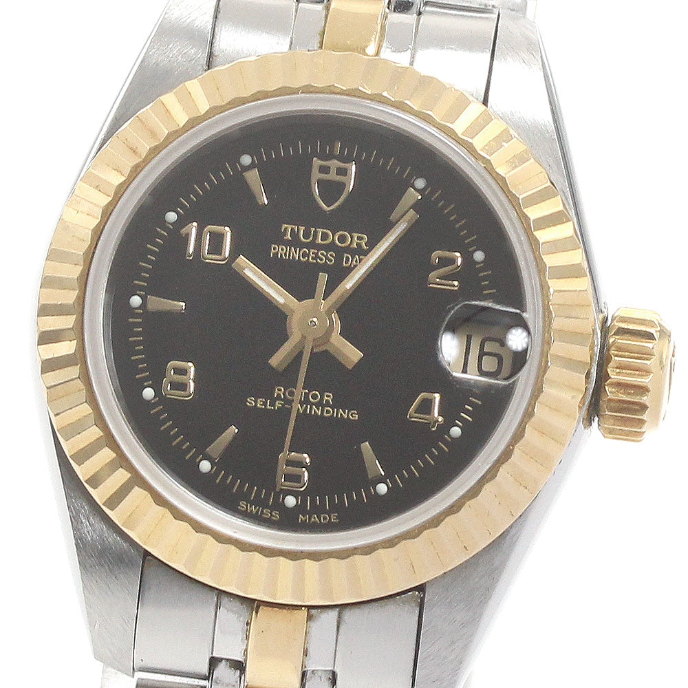 TUDOR Princess date 92513 Cal.2671 black Dial Automatic Ladies Watch_871736