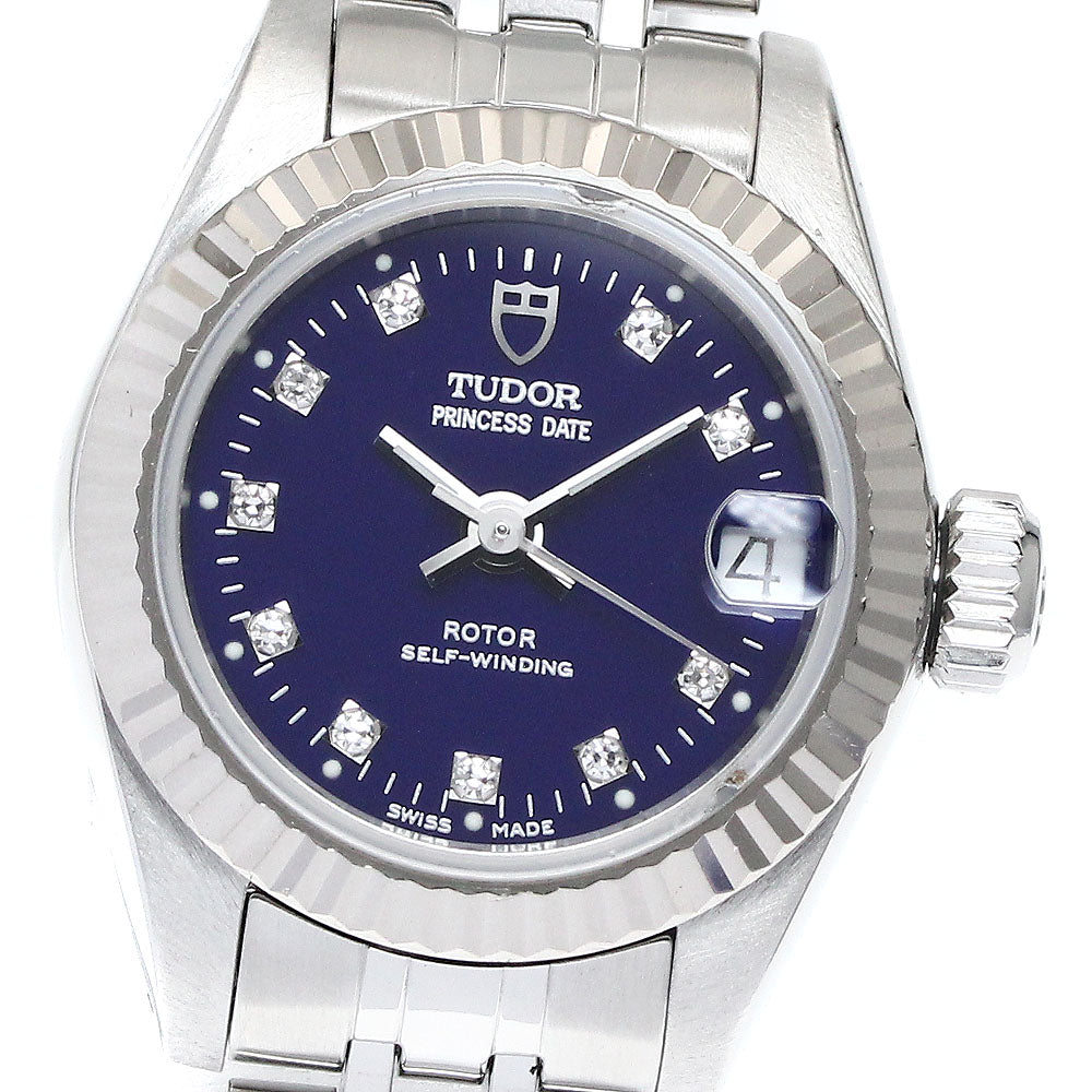 TUDOR Princess Date 92514 WG bezel 10P diamond Automatic Ladies Watch_871738
