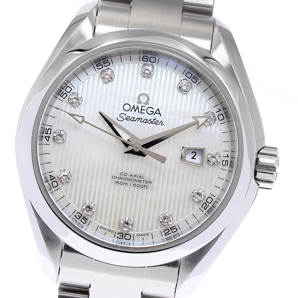 OMEGA Seamaster Aqua Terra 231.10.34.20.55.001 Co-Axial 12P Diamond White shell Dial Automatic Ladies Watch_871739