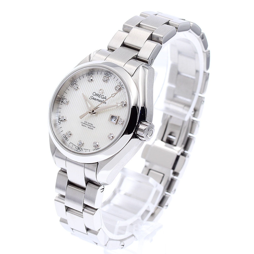 OMEGA Seamaster Aqua Terra 231.10.34.20.55.001 Co-Axial 12P Diamond White shell Dial Automatic Ladies Watch_871739