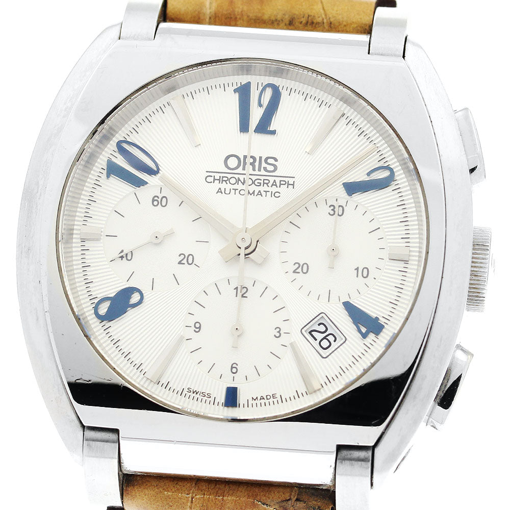 ORIS frank sinatra limited edition 01 676 7574 4061-07 Chronograph Silver Dial Automatic Men's Watch_871753