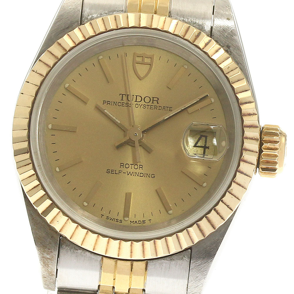 TUDOR Princess Oyster Date 92413N Yellow gold bezel cal.2671 AT Ladies_871754