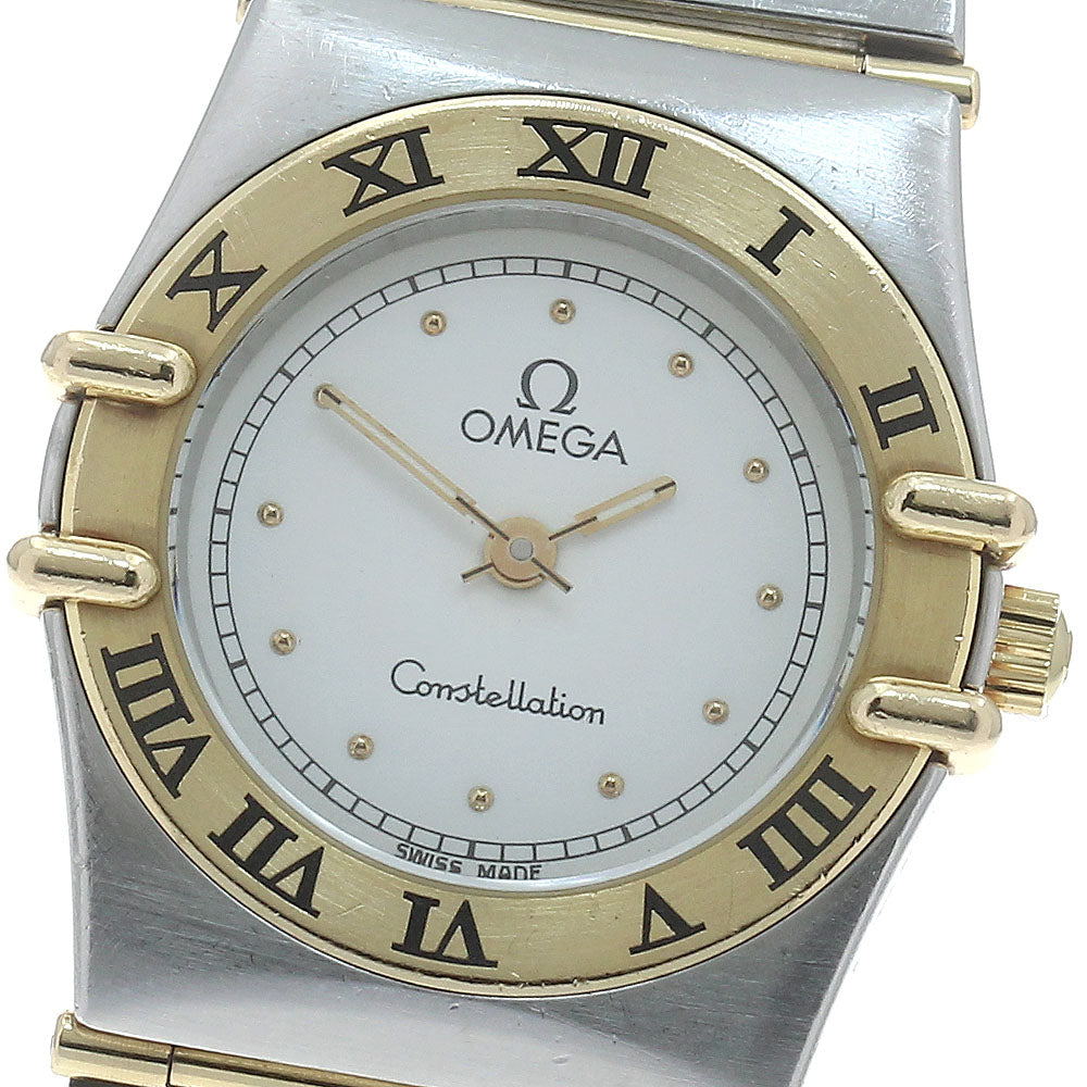 OMEGA Constellation Mini full bar white Dial Quartz Ladies Watch_871756