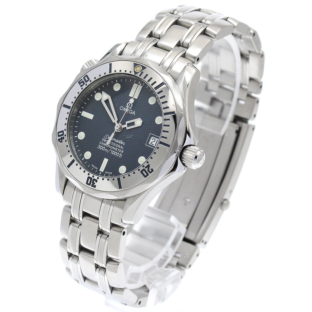 OMEGA Seamaster300 2552.80 Date Navy Dial Automatic Boy's Watch_871779