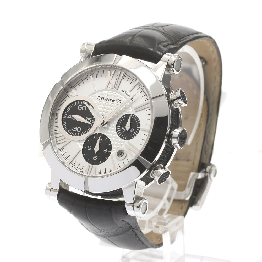 TIFFANY&Co. Atlas Gen Z1000.82.12A21A00A Date Chronograph Silver / Black Dial Automatic Men's Watch_871780