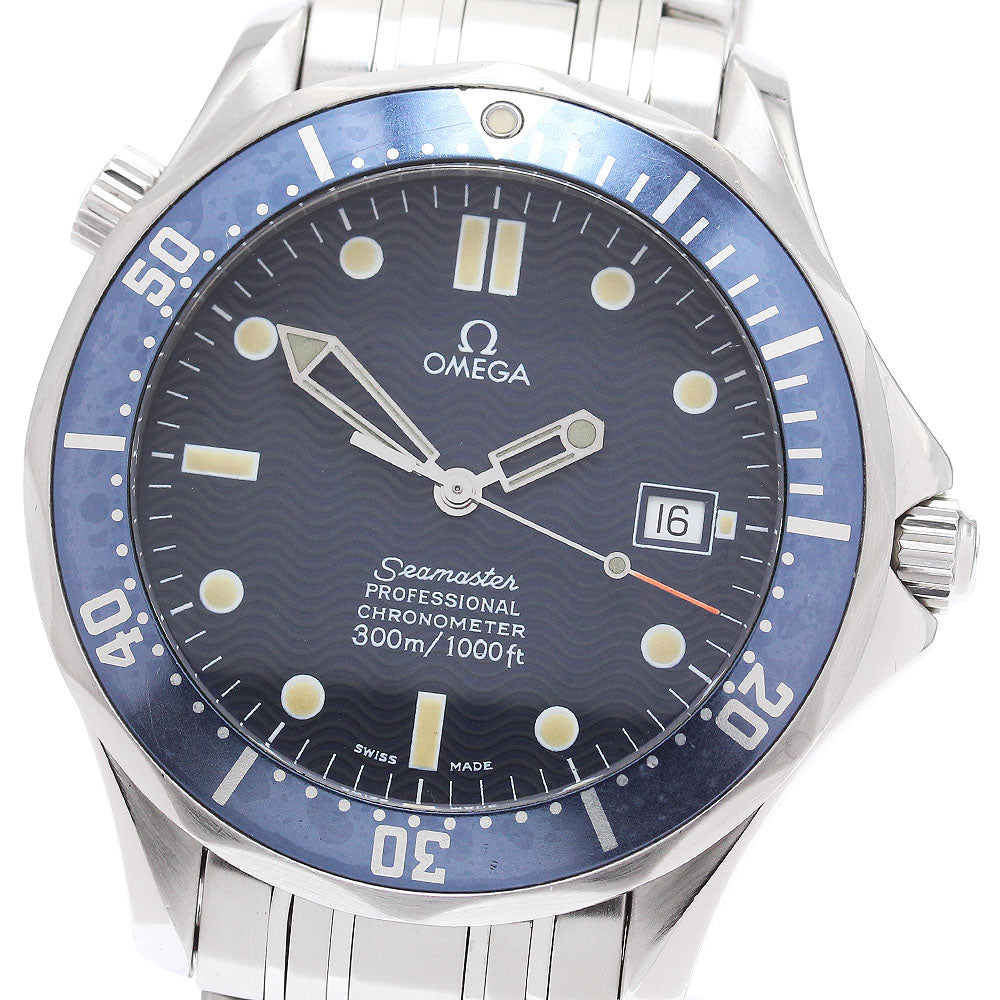 OMEGA Seamaster300 2531.80 Date Navy Dial Automatic Men's Watch_871794