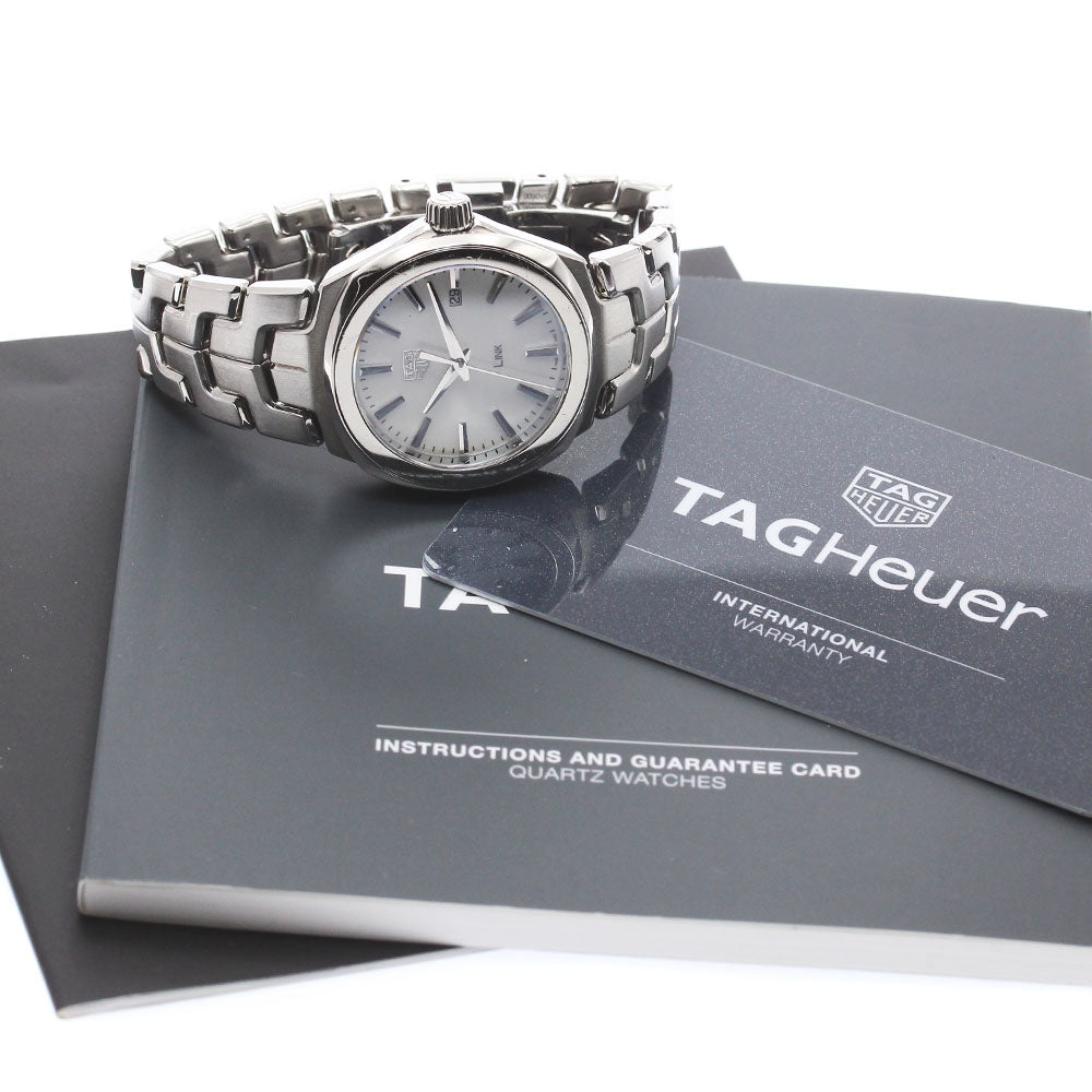TAG HEUER Link WBC1310 Date White shell Dial Quartz Ladies Watch_871828