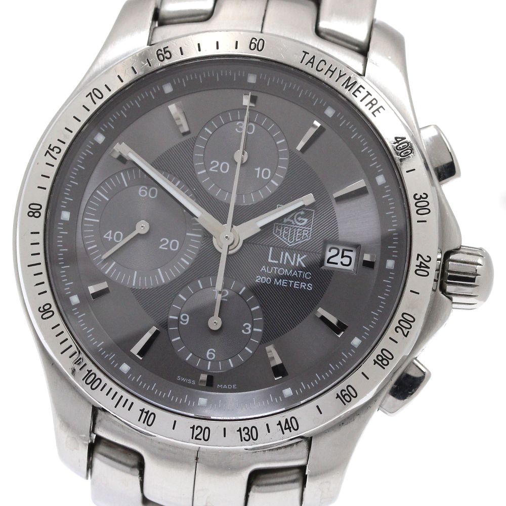 TAG HEUER Link CJF2115 Chronograph gray Dial Automatic Men's Watch_871835