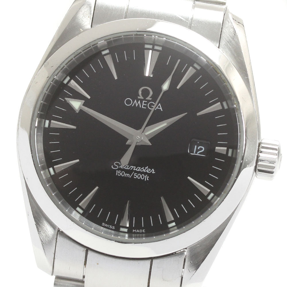 OMEGA Seamaster Aqua Terra 2518.50 Date Black Dial Quartz Boy's Watch_871843