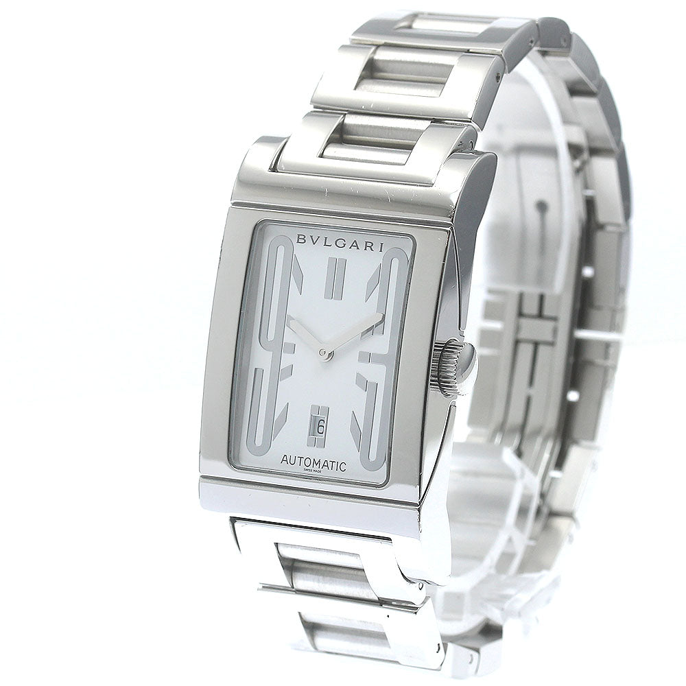 BVLGARI Rettangolo RT45S Date white Dial Automatic Men's Watch_871847