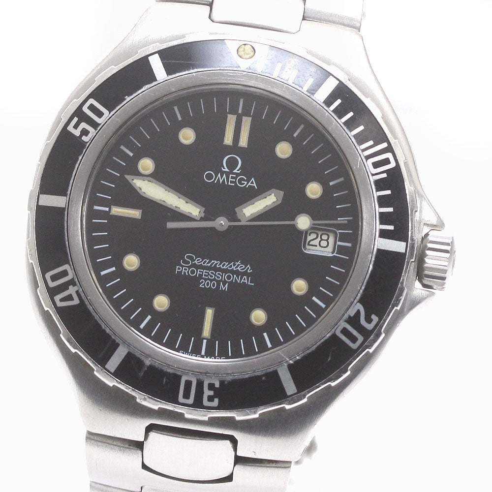 OMEGA Seamaster200 Date black Dial Quartz Men's Watch_871854