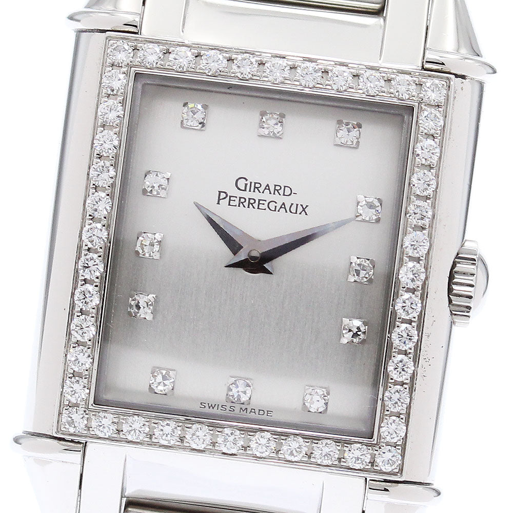 GIRARD PERREGAUX vintage 2592 12P diamond diamond bezel QZ Ladies Watch_871882